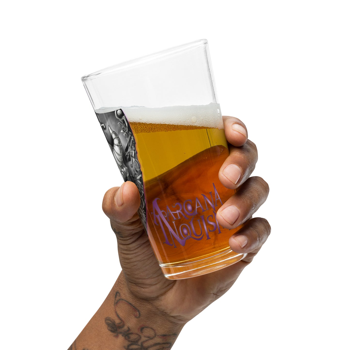 byys Aarcana Inquisitions pint glass