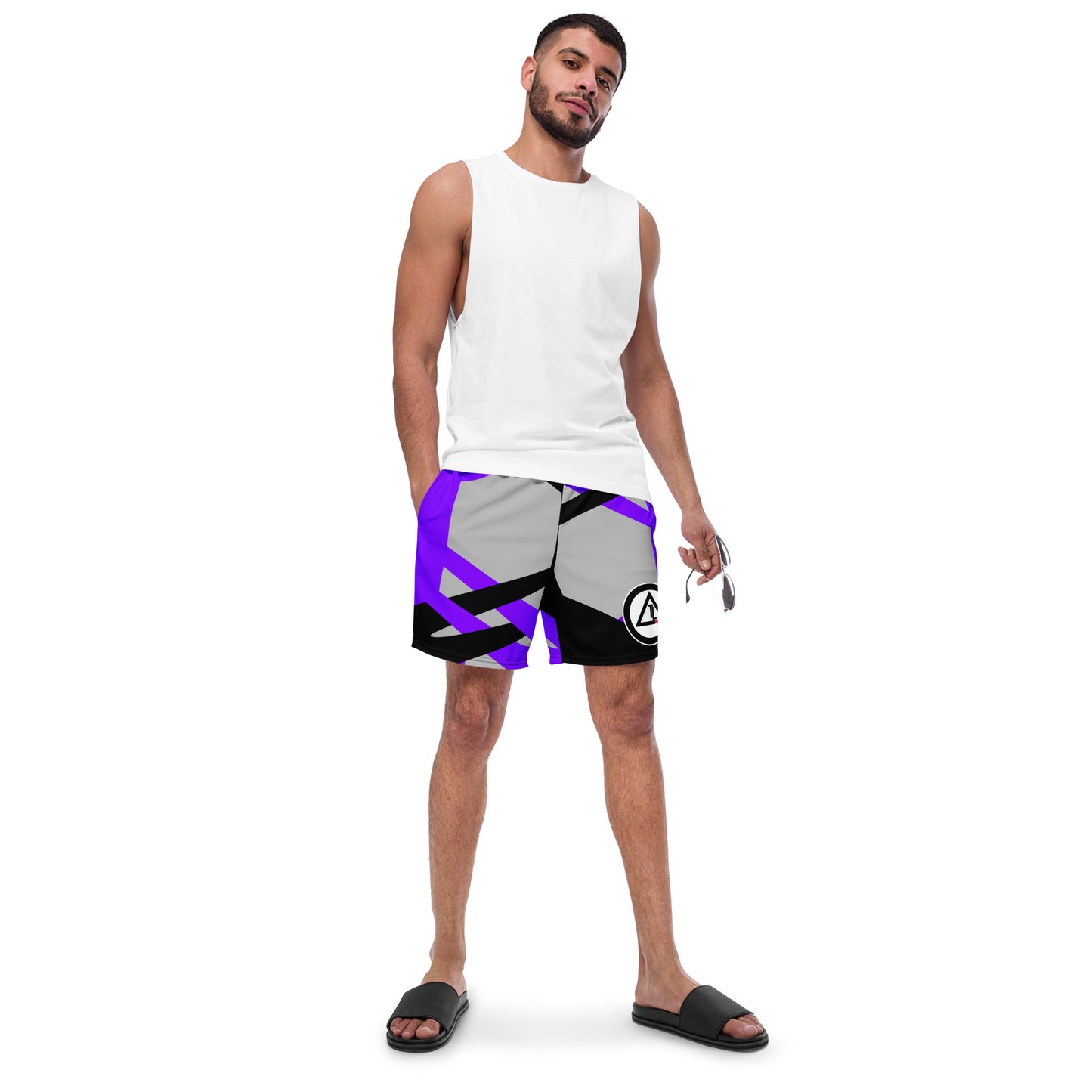 tlma purple swim trunks